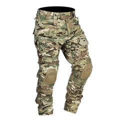 Men’s Tactical Combat Pants with Knee Pads – Camouflage Military-Grade Cargo Trousers for Hunting, Trekking & Outdoor Survival