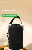 Portable Thermal Water Bottle Bag – Large Capacity Sleeve with Adjustable Shoulder Strap (Black) thumbnail 7