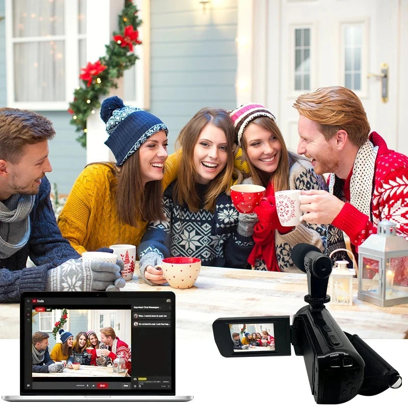DV100 Camcorder – High-Quality Audio & Video Recording for Vlogs and More