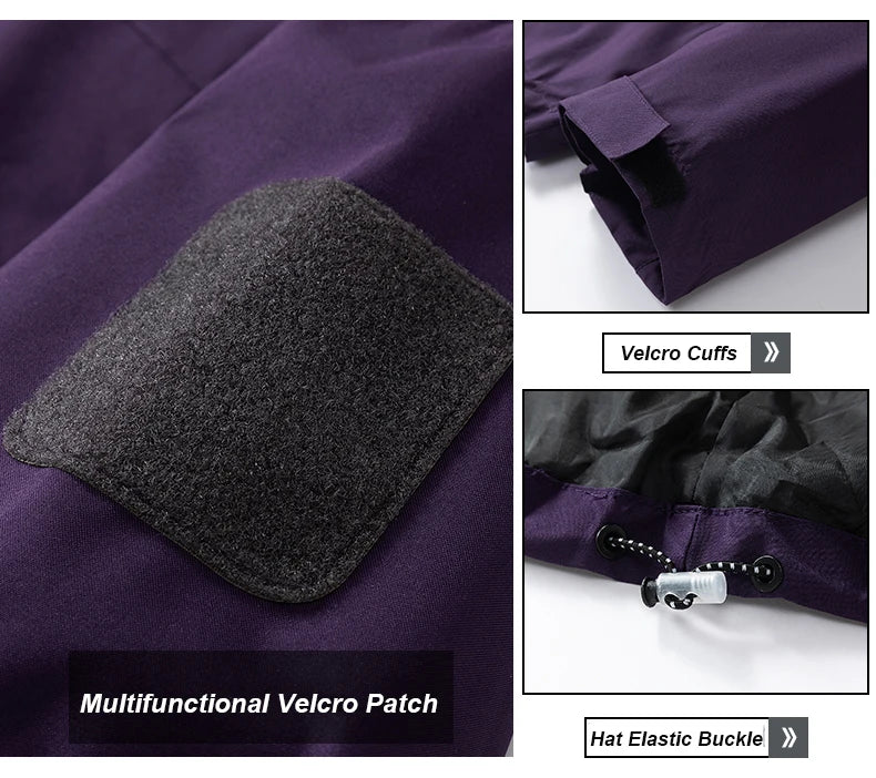 CHRLCK Unisex Waterproof Windbreaker – Lightweight, Windproof, Quick-Dry Hiking Jacket for Men & Women