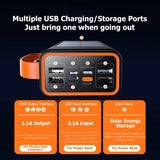 ONEPLUS 200,000mAh Solar Power Bank โ Built-in Cables, LED Light, Fast Charging, High-Capacity External Battery thumbnail 6