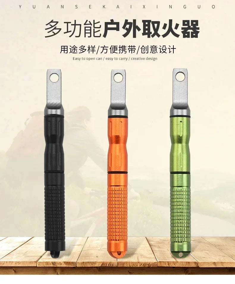 Waterproof Outdoor Survival Lighter – Portable Metal Fire Starter for Camping & Adventure