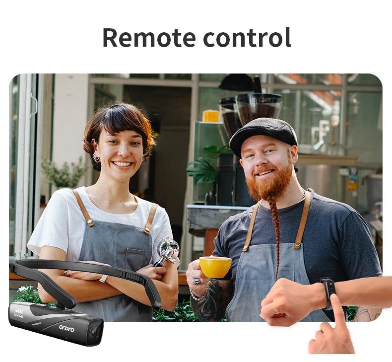 Ordro EP8 Head-Mounted 4K Action Camera – Hands-Free Vlogging, Filmmaking & Adventure Recording