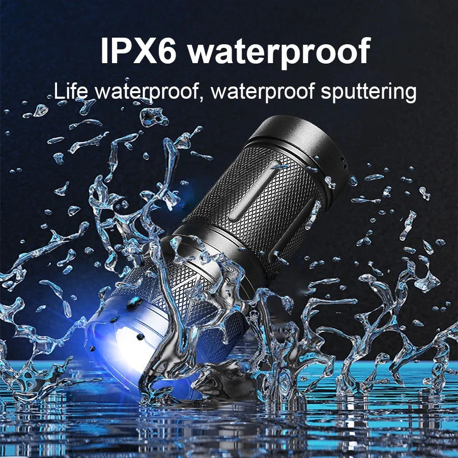 9000000LM Rechargeable Tactical LED Flashlight β 600W, Long-Range Beam, 12000mAh Power Bank, Waterproof & Zoomable