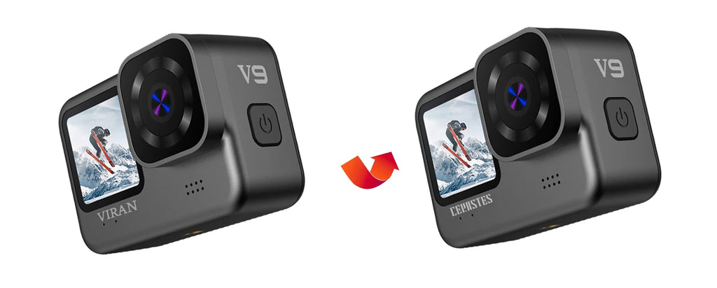 CERASTES V9 4K Ultra HD WiFi Action Camera – Dual Screen, Waterproof, Remote Control, EIS Stabilization