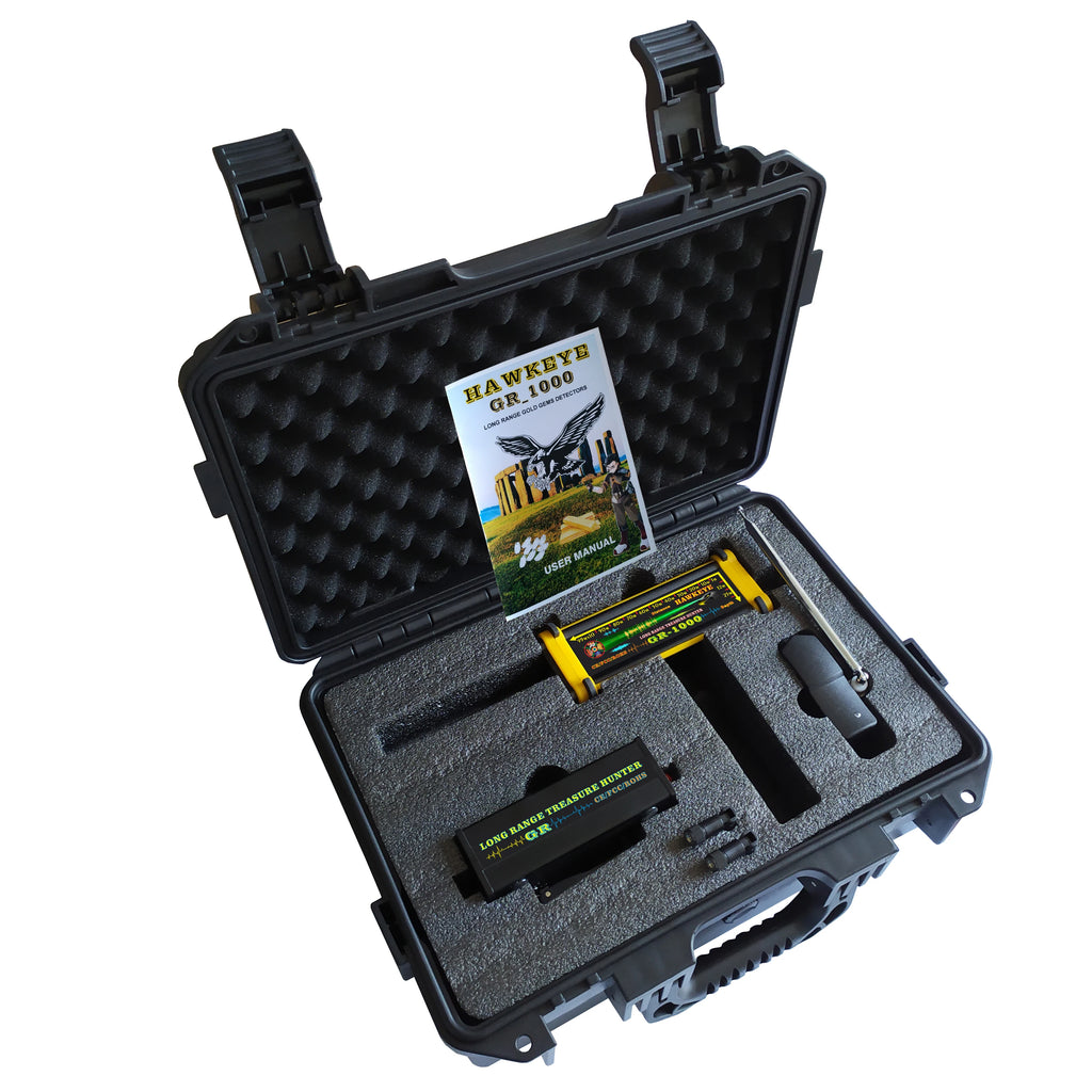 Black Hawk HAWKEYE GR1000 Long Range Deep Search Detector – Gold, Silver, Copper, Gemstones & Diamonds (Up to 30M Depth / 1000M Range)