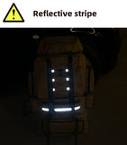 130L Waterproof Hiking Backpack – Heavy-Duty Outdoor Rucksack with Reflective Safety Strips & Molle System thumbnail 15