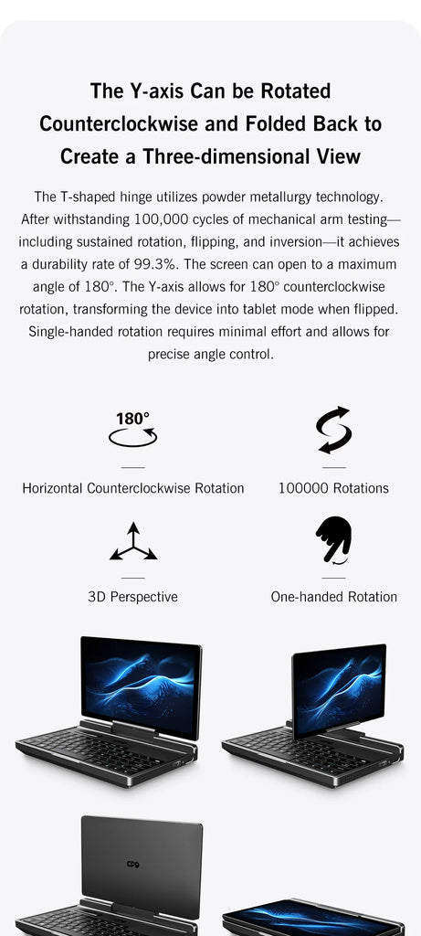 GPD MicroPC 2 – 7-Inch Mini Laptop with Intel® Core™ i3-N300/N250, 16GB RAM & 512GB SSD – Ultra-Portable Windows 11 Pocket Computer