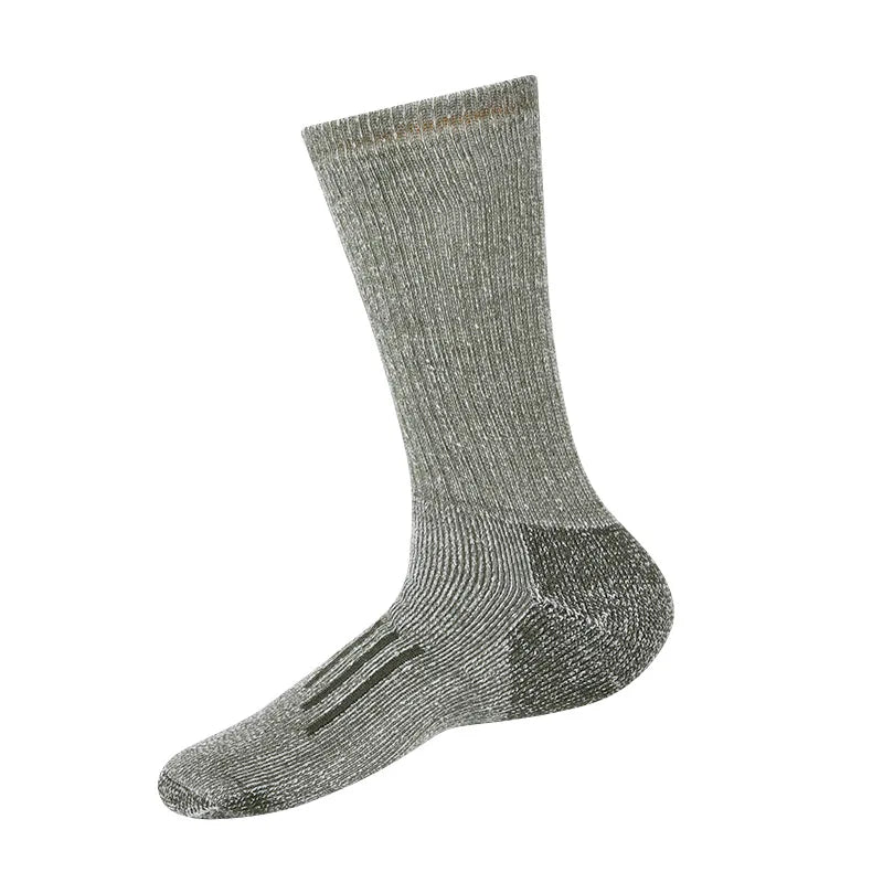 Men’s Merino Wool Thermal Socks – Thickened Winter Hiking & Mountaineering Socks | Breathable, Cushioned, Odor-Resistant