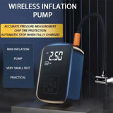 LEIBOO Dual-Mode Electric Air Pump β Wired/Wireless Car Tire Inflator for Auto, Bike, Motorcycle, Boat & Sports Balls thumbnail 2