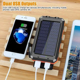 Solar Power Bank – Waterproof, Fast Charging, High-Capacity Powerbank with SOS & LED Light for Outdoor Survival thumbnail 5