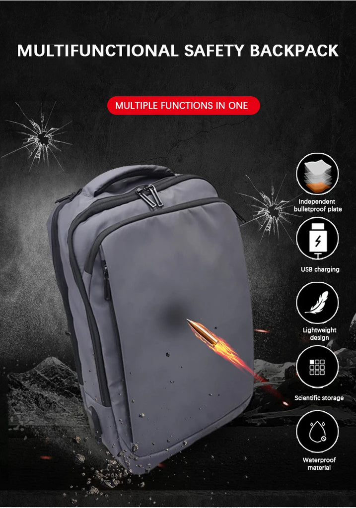 CKY Level II Bulletproof Backpack for Men – Standalone Ballistic Protection
