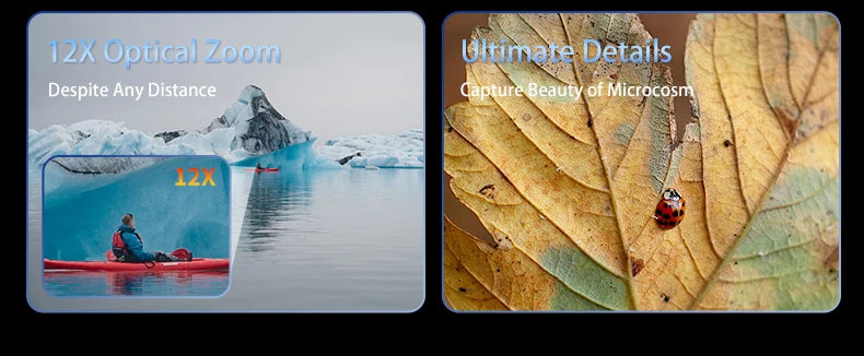 Ordro G700 4K Digital Camera – 12x Optical Zoom Camcorder for Photography & Vlogging