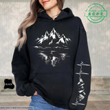 Women's Mountain Graphic Hoodie – Fleece-Lined Pullover for Hiking & Outdoor Adventure thumbnail 15