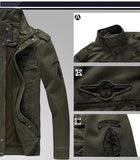Men’s Plus Size Military Cargo Jacket – Spring & Autumn | Sizes M–6XL | Lightweight, Breathable, Tactical Style thumbnail 9