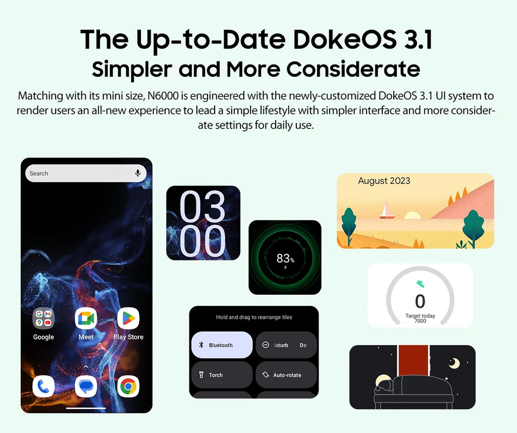 Blackview N6000 Rugged Waterproof Mini Smartphone | 4.3" Display, 256GB Storage, Android 13, 48MP Camera, NFC, Helio G99 Octa-Core