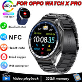 OPPO Watch X Smartwatch – 1.43" AMOLED Display, 4GB MP4/MP3 Player, Bluetooth 5.3, Multi-Sport & Health Tracking, IP68 Waterproof thumbnail 1