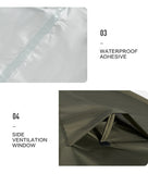 Mobi Garden 3–4 Person Waterproof Camping Tent – Double-Layer, UV & Rain Protection, Lightweight Trekking Shelter thumbnail 26