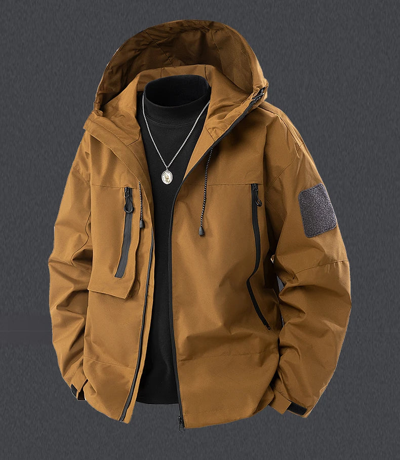 CHRLCK Unisex Waterproof Windbreaker – Lightweight, Windproof, Quick-Dry Hiking Jacket for Men & Women