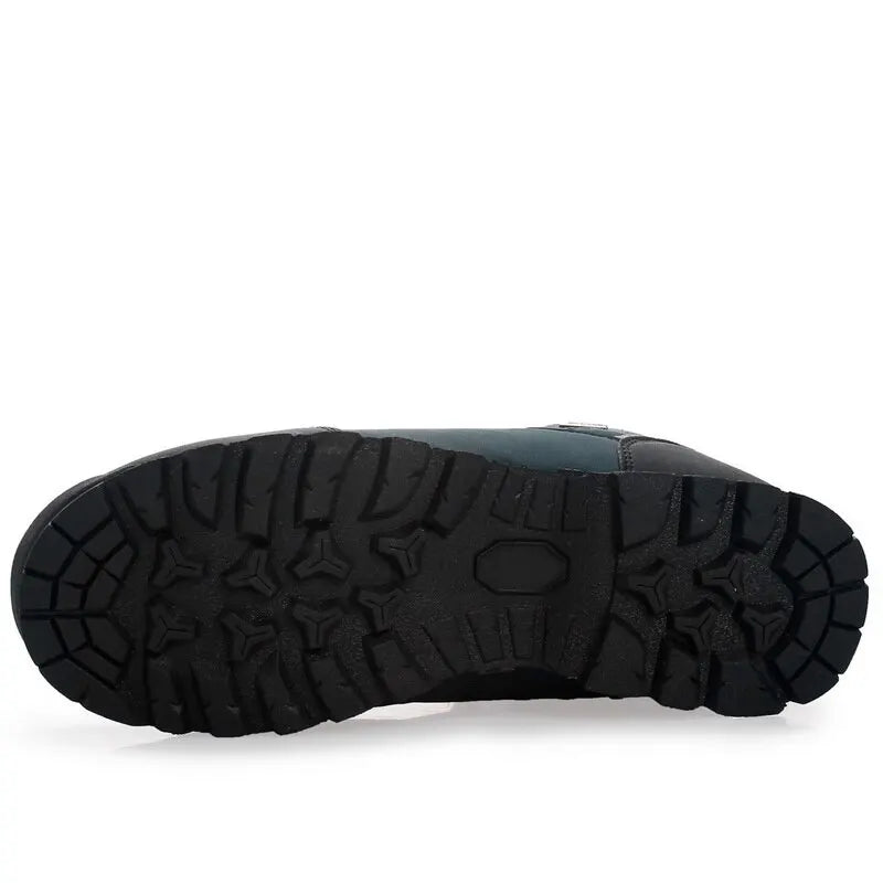 Men’s Waterproof Hiking Shoes – Outdoor Mountain Climbing Sneakers with Height Boost