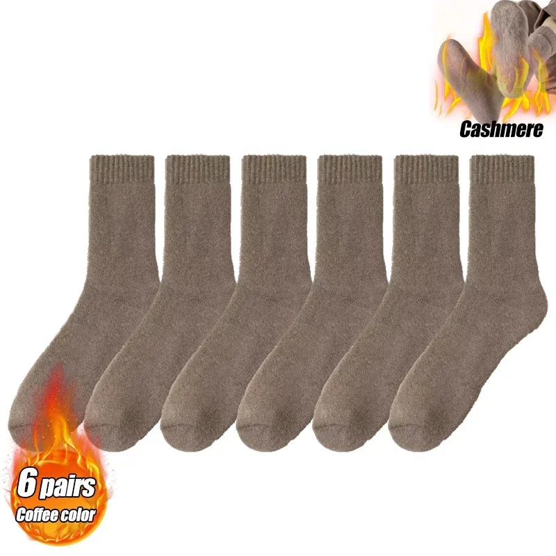 Winter Thermal Socks for Men & Women – Insulated Cold Weather Hiking Socks (Multiple Pairs Available)