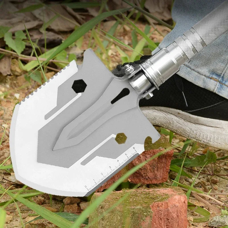Multifunctional Folding Military Shovel – Survival Tool Set for Camping, Hiking & Outdoor Use