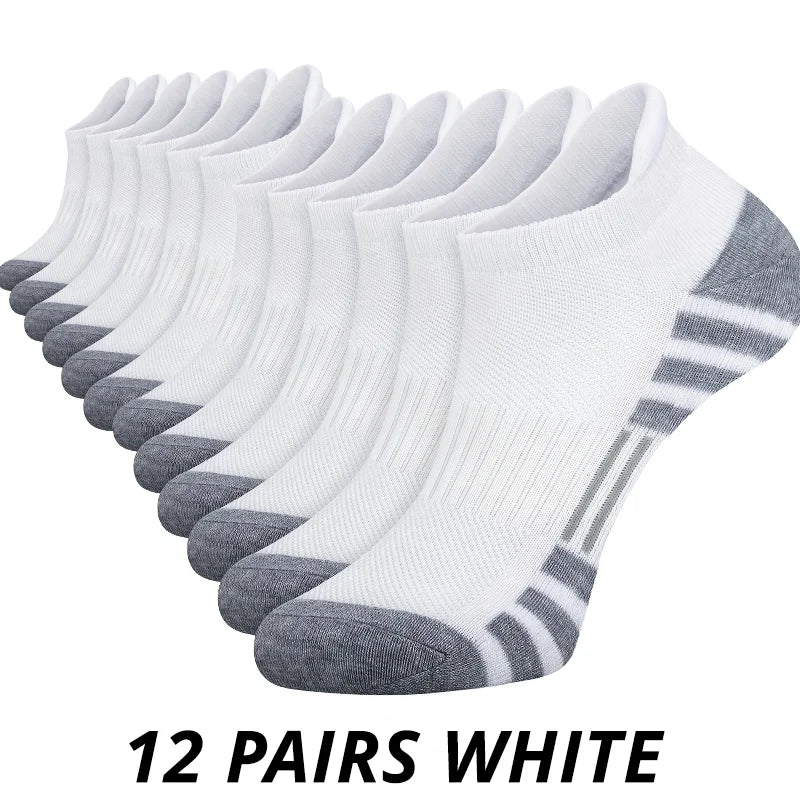 6 or 12 Pairs Men's Outdoor Crew Socks – Breathable, Durable, and Comfortable Fit
