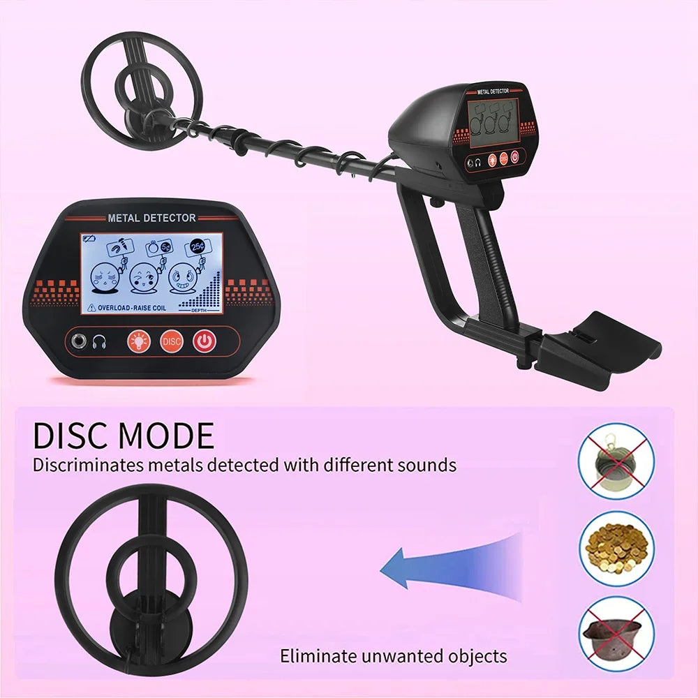 MD4070 Waterproof Underground Metal Detector – High Sensitivity Coin, Jewelry & Gold Finder for Adults & Kids