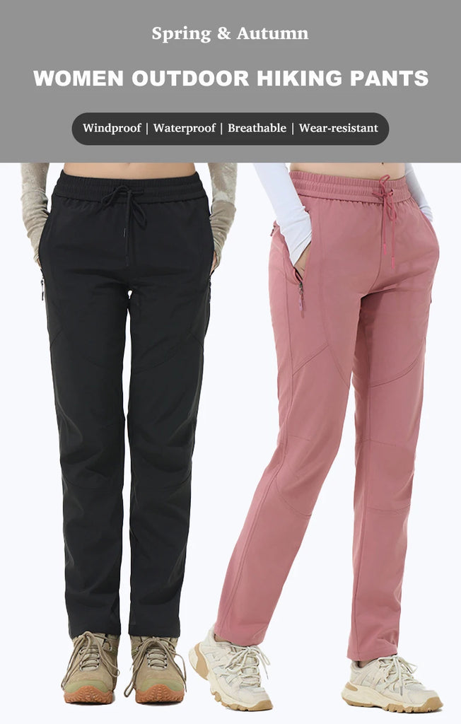 LNGXO Women's Waterproof Hiking Pants – Stretch Cargo Trousers for Trekking, Camping & Outdoor Sports
