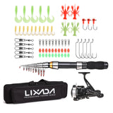 Lixada Telescopic Fishing Rod & Reel Combo Full Kit (2.1m / 2.3m) β Complete Carbon Fiber Spinning Set with Carry Bag thumbnail 22