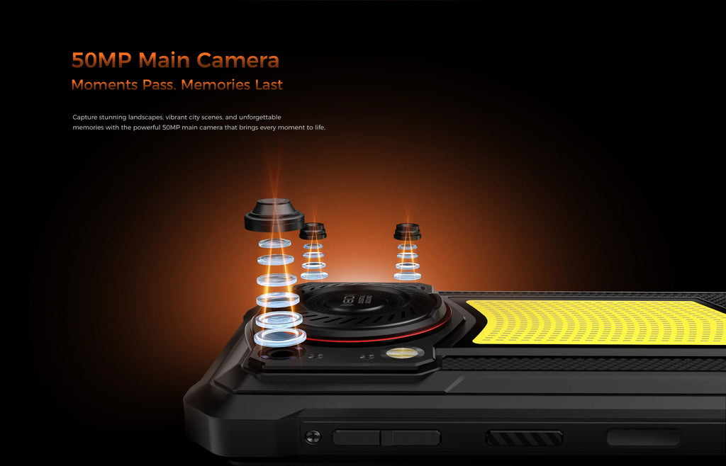 OUKITEL WP53 PRO Rugged Smartphone – 24GB+256GB, 11000mAh Battery, 6.52" HD Display, 50MP Camera, Android 15, NFC