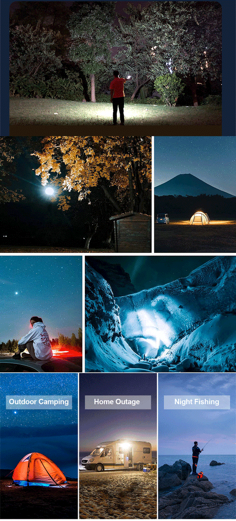 13500mAh Rechargeable Camping Lantern โ Waterproof LED Light with Remote Control, Power Bank, & Stepless Dimming