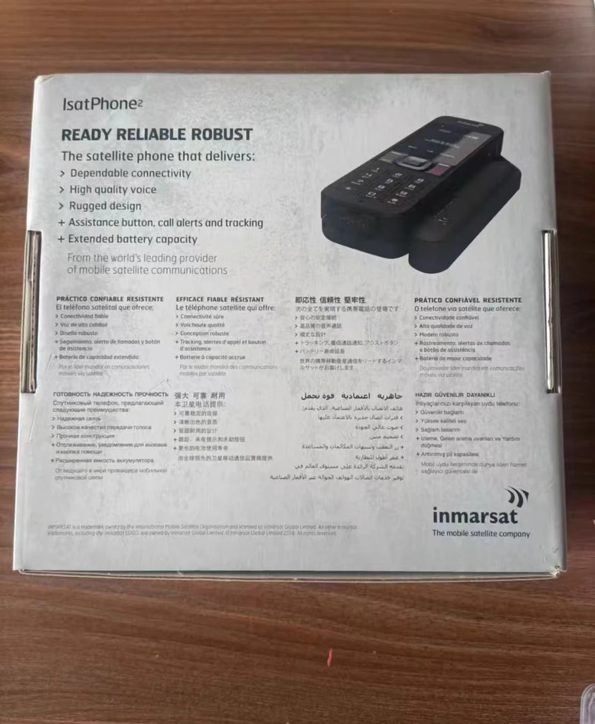 HS2 Rugged Satellite Phone – IP65 Waterproof, 160-Hour Standby, IK04 Shock-Resistant, Global Connectivity