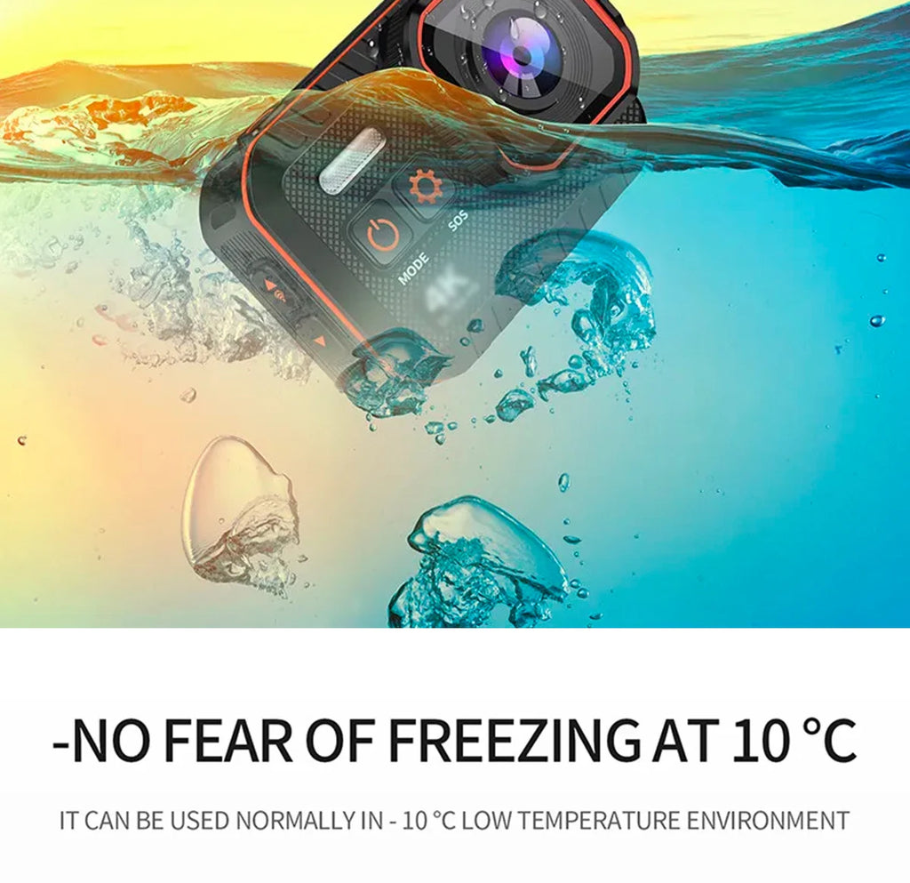 4K60FPS Waterproof Action Camera with Remote Control – Wide-Angle Sport Cam for Outdoor Adventures, Diving & Cycling