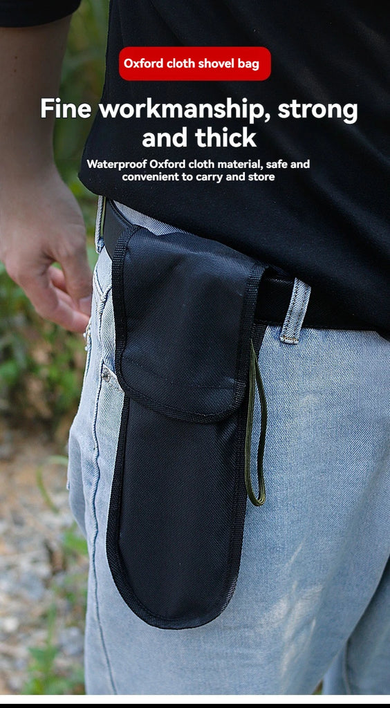 6-in-1 Military Folding Shovel with Pickaxe – Compact, Multi-Tool Survival Spade with Carry Case