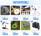 Solar Folding LED Camping Lantern – USB Rechargeable Emergency Light with 5 Modes & Hook (2400mAh, Waterproof, Remote Optional) thumbnail 7