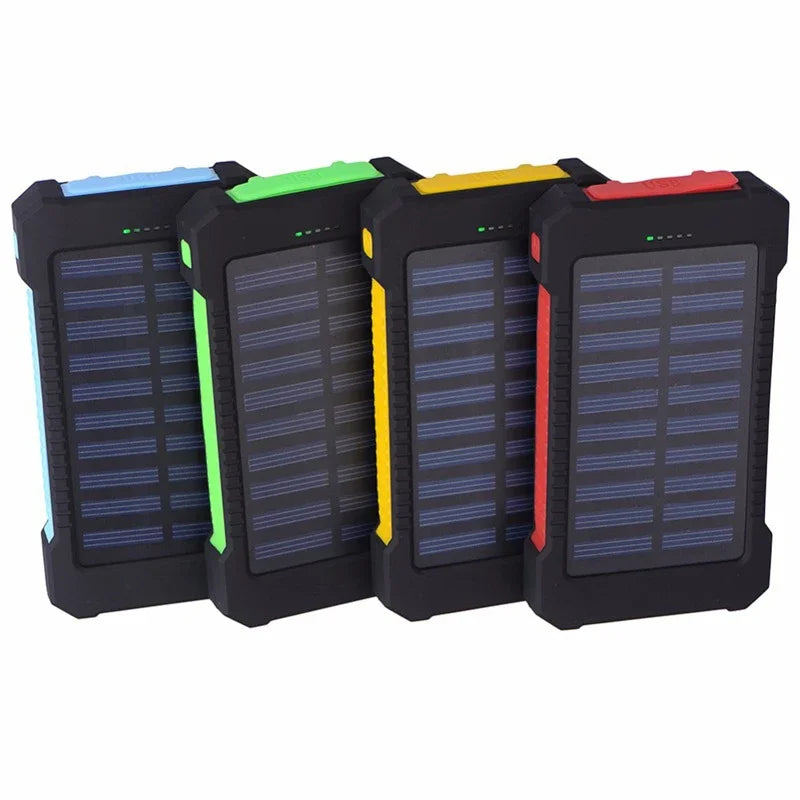 200,000mAh Solar Power Bank β Heavy-Duty Outdoor Backup Charger with Dual USB, LED Flashlight & Compass