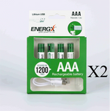 TDRFORCE AA/AAA 1.5V USB Rechargeable Lithium Batteries – 2600mWh/750mWh (4-Pack, CE Certified) thumbnail 14