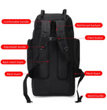 130L Waterproof Hiking Backpack – Heavy-Duty Outdoor Rucksack with Reflective Safety Strips & Molle System thumbnail 14