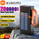 Xiaomi 200000mAh Solar Power Bank – Ultra-High Capacity with Built-in Cables, LED Light & Quick Charge thumbnail 1