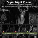 30MP 2K Solar Trail Camera – Infrared Night Vision Wildlife & Security Cam with Motion Sensor & Long Battery Life (IP66 Waterproof) thumbnail 2