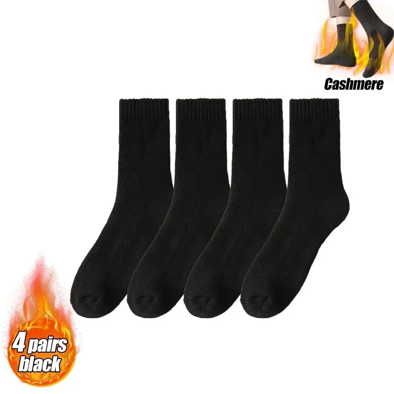 Winter Thermal Socks for Men & Women – Insulated Cold Weather Hiking Socks (Multiple Pairs Available)