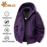 CHRLCK Unisex Waterproof Windbreaker – Lightweight, Windproof, Quick-Dry Hiking Jacket for Men & Women thumbnail 1
