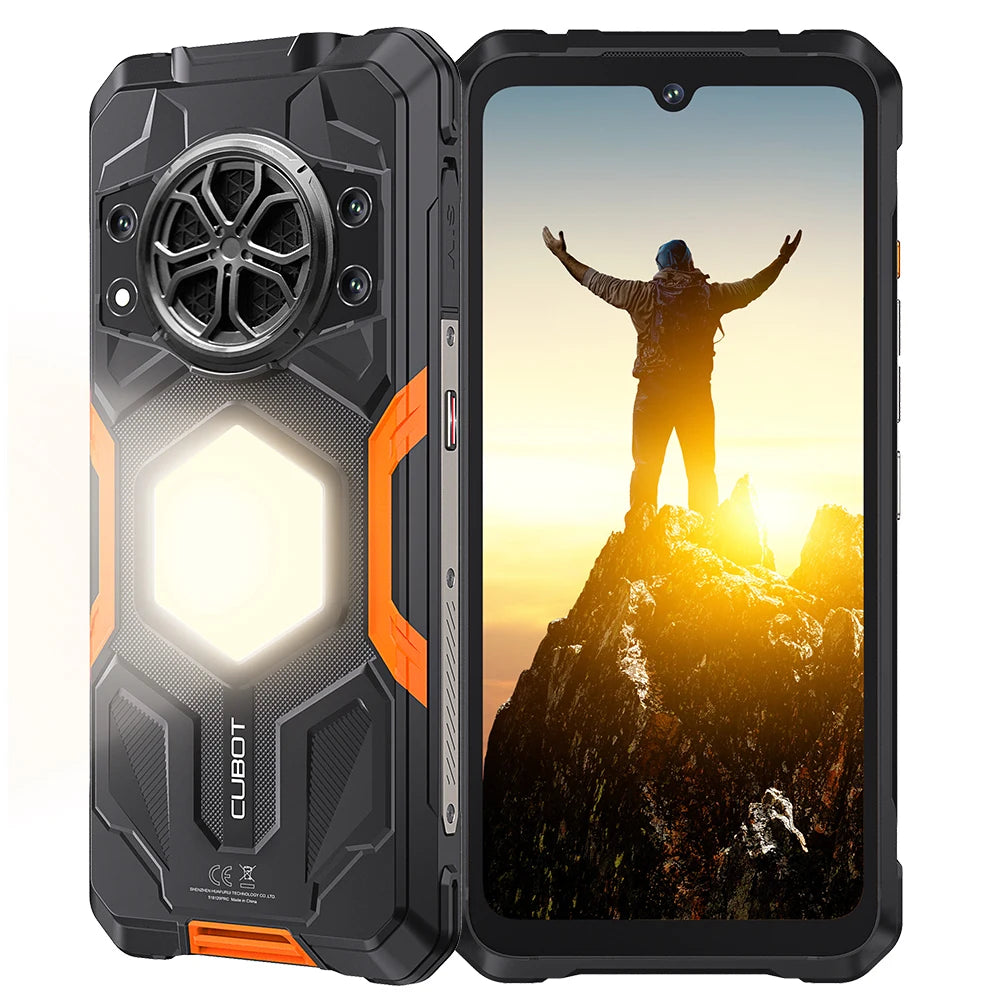 Cubot KingKong Power 5 – Rugged Smartphone with 15300mAh Battery, 6.88" 120Hz Display, Android 15, 16GB RAM + 128GB Storage, IP68/IP69K