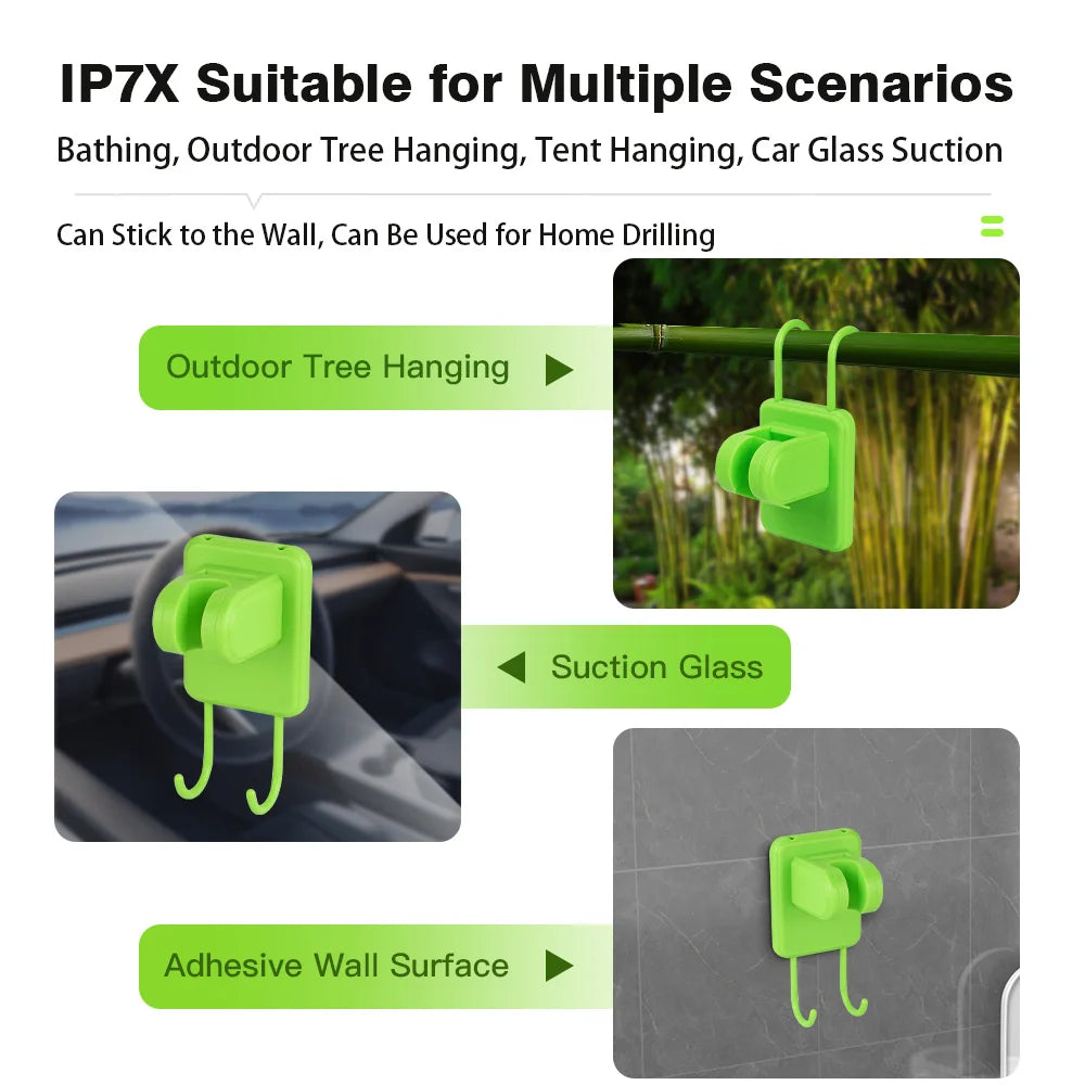 LIXADA Digital Camping Shower Kit – 6000mAh Portable Outdoor Shower with Intelligent Display for RV & Camping