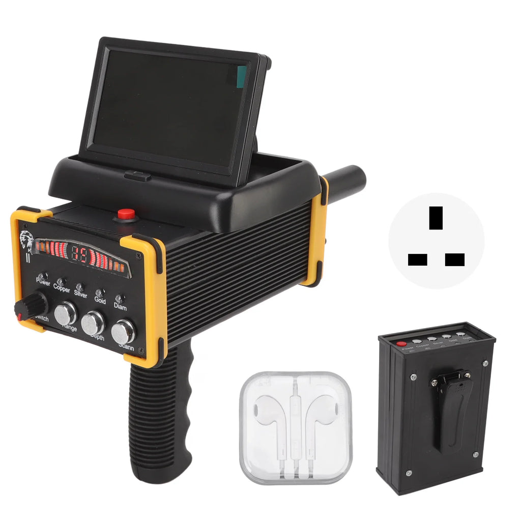 30m Deep Metal Detector with Folding Screen | GR9000 Professional Gold Finder – 1000m Range