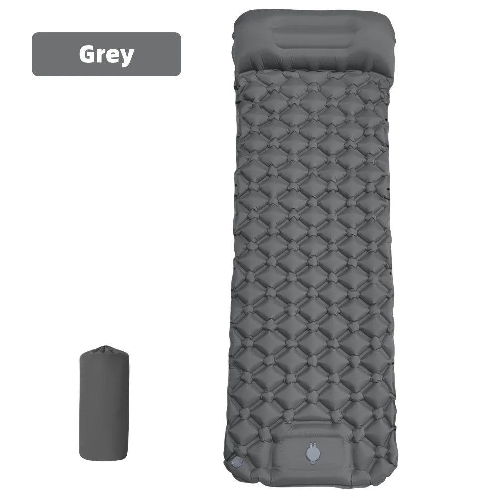 SHXI Ultralight Diamond-Shaped Inflatable Sleeping Pad – Single Person, Waterproof TPU Camping Mat