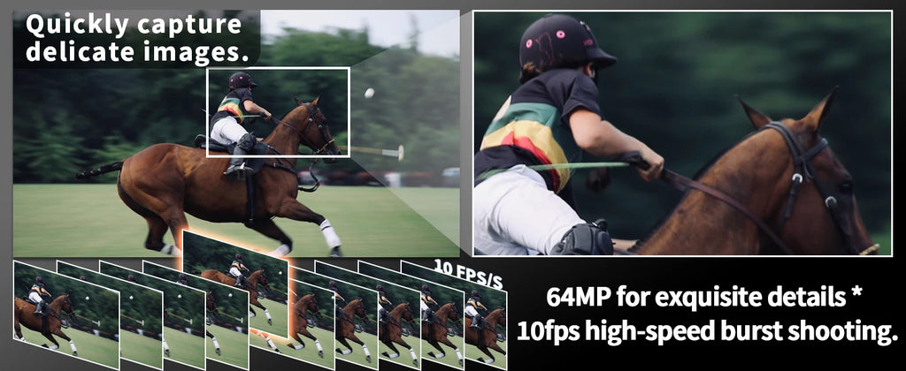 NBD 64MP Digital Camera – 16X Optical Zoom, 5K Video, WiFi & App Control, 180° Flip Screen