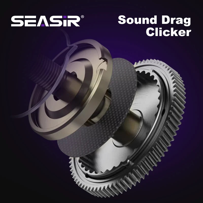 Seasir ZERO-VX Ultralight BFS Baitcasting Reel – 133g, 7.6:1 Gear Ratio, 6+1BB, Max Drag 4kg | Fresh & Saltwater Fishing Reel