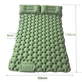Double Camping Air Mattress with Built-In Pillows – Ultralight Inflatable Sleeping Pad for 2 – Waterproof, Compact & Durable thumbnail 31